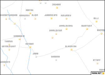 map of Wādī‘Āliqīn